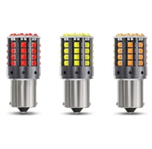 P21W BA15S LED Bulbs – Ultra-Bright, Error-Free Reverse, DRL & Brake | 1 Pair