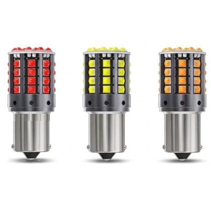 P21W BA15S LED Bulbs – Ultra-Bright, Error-Free Reverse, DRL & Brake | 1 Pair