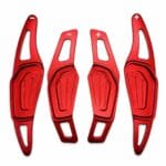 TecUpdater Red Aluminium Paddle Shifter Extensions for VW and Skoda – Virtus Taigun Slavia Kushaq and Kylaq