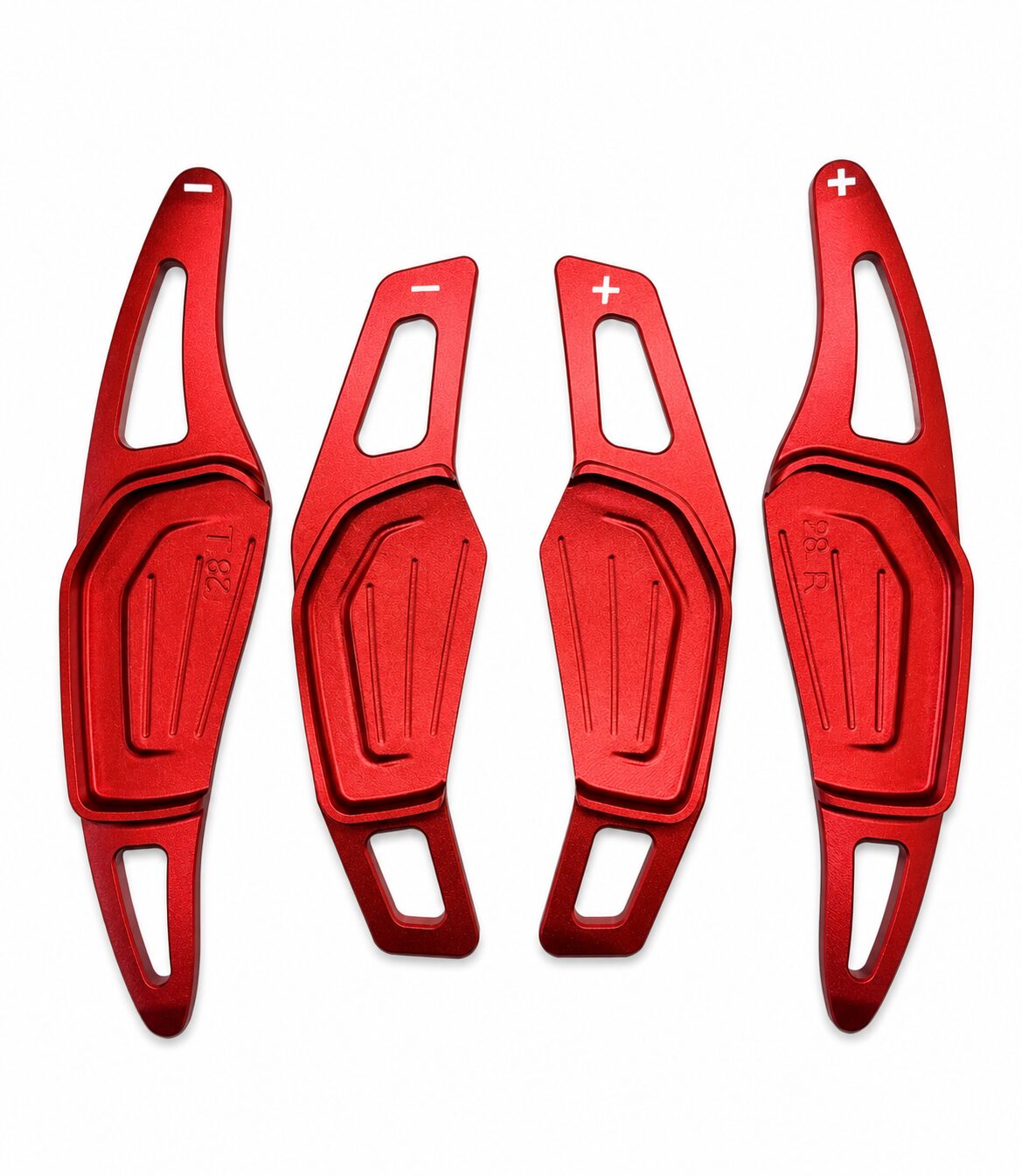 TecUpdater Red Aluminium Paddle Shifter Extensions for VW and Skoda – Virtus Taigun Slavia Kushaq and Kylaq