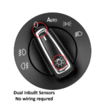 Automatic Headlight Conversion Switch for Skoda Kushaq, Slavia, Volkswagen Virtus, and Taigun | 5GG941431D, 5GM941431A