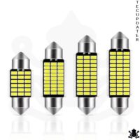 Tecupdater Festoon Car Interial Dome Reading Cabin Lights 31mm 36 mm 39 mm 41 mm