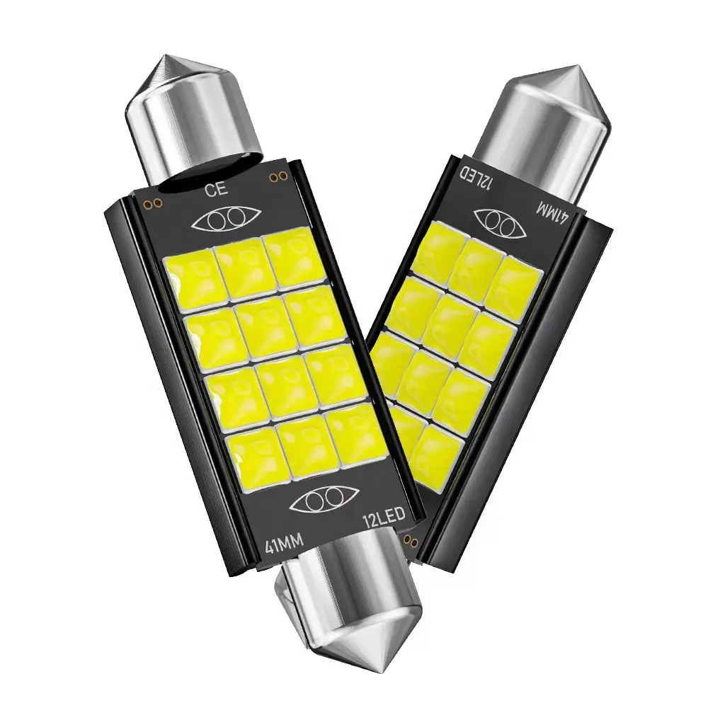 Festoon LED Bulb 31/36/39/41mm – Car Roof Light, 12V CANBUS Error Free Interior Light