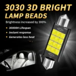 Festoon LED Bulb 31/36/39/41mm – Car Roof Light, 12V CANBUS Error Free Interior Light