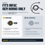 Single to Dual Horn Splitter Harness for Hyundai Creta, Venue, Verna, i20 & Kia Seltos, Sonet – INFAC
