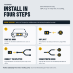 Single to Dual Horn Splitter Harness for Hyundai Creta, Venue, Verna, i20 & Kia Seltos, Sonet – INFAC