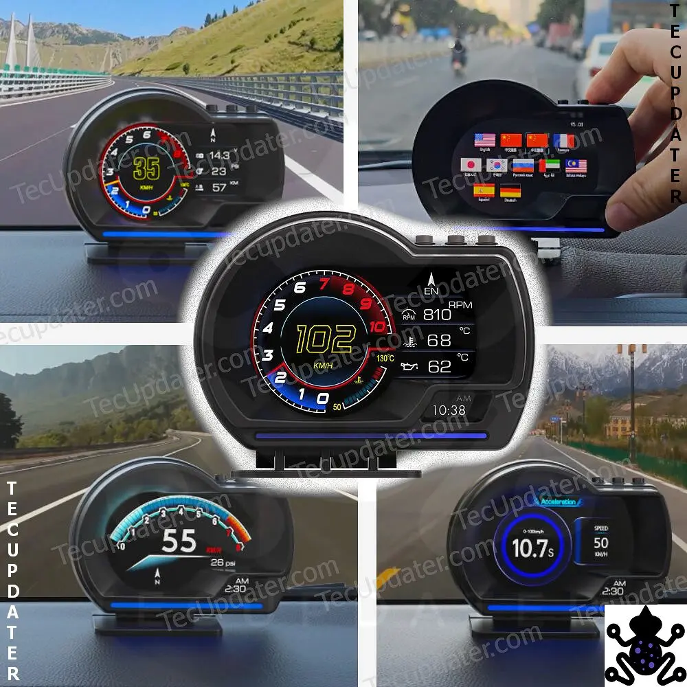New Type Smart Gauge Digital Car Cluster – OBD2 + GPS Virtual Cockpit for Cars | Real-Time Speed, RPM, Mileage & More