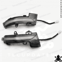 ORVM Sequential Side Mirror Dynamic LED Indicator Lights for Skoda Octavia, VW Virtus, Taigun, Slavia, Kushaq – Plug & Play Smoked Lens