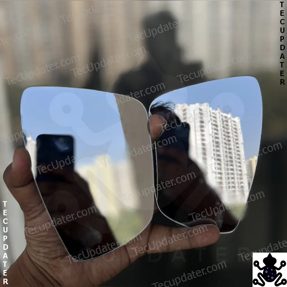 TecUpdater Aspherical Heated Anti Glare ORVM Mirror Glass for Volkswagen Polo Vento Ameo Skoda Rapid