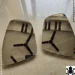 TecUpdater Aspherical Heated Anti Glare ORVM Mirror Glass for Volkswagen Polo Vento Ameo Skoda Rapid