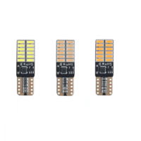 T10 High Brightness Type C LED Bulb 24 SMD 3014 CANBUS – White, Amber, Red(12V, 1 Pair)