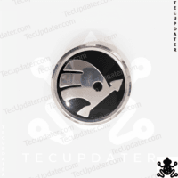 TecUpdater 50mm Wheel Hub Cap Logo for Skoda MQB Cars – Kushaq, Slavia & Kylaq (55mm Outer)