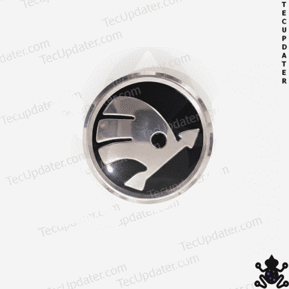 TecUpdater 50mm Wheel Hub Cap Logo for Skoda MQB Cars – Kushaq, Slavia & Kylaq (55mm Outer)