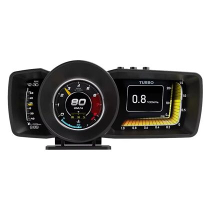 TecUpdater OBD2 GPS HUD – Triple Screen Head Up Display for Cars, Speed RPM Engine and GPS Data