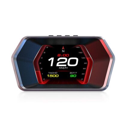 TecUpdater P17 HUD – Hex Type OBD2 GPS Head Up Display with Auto Dimming and Switchable Interfaces