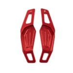 TecUpdater Red Aluminium Paddle Shifter Extensions for VW and Skoda – Virtus Taigun Slavia Kushaq and Kylaq – Kylaq, Large (Red)