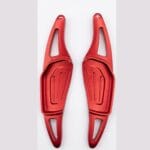 TecUpdater Red Aluminium Paddle Shifter Extensions for VW and Skoda – Virtus Taigun Slavia Kushaq and Kylaq – Kylaq, Large (Red)