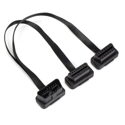 TecUpdater OBD2 Splitter Cable – 1 Male to 2 Female 16 Pin Y Cable for Dual Device Use