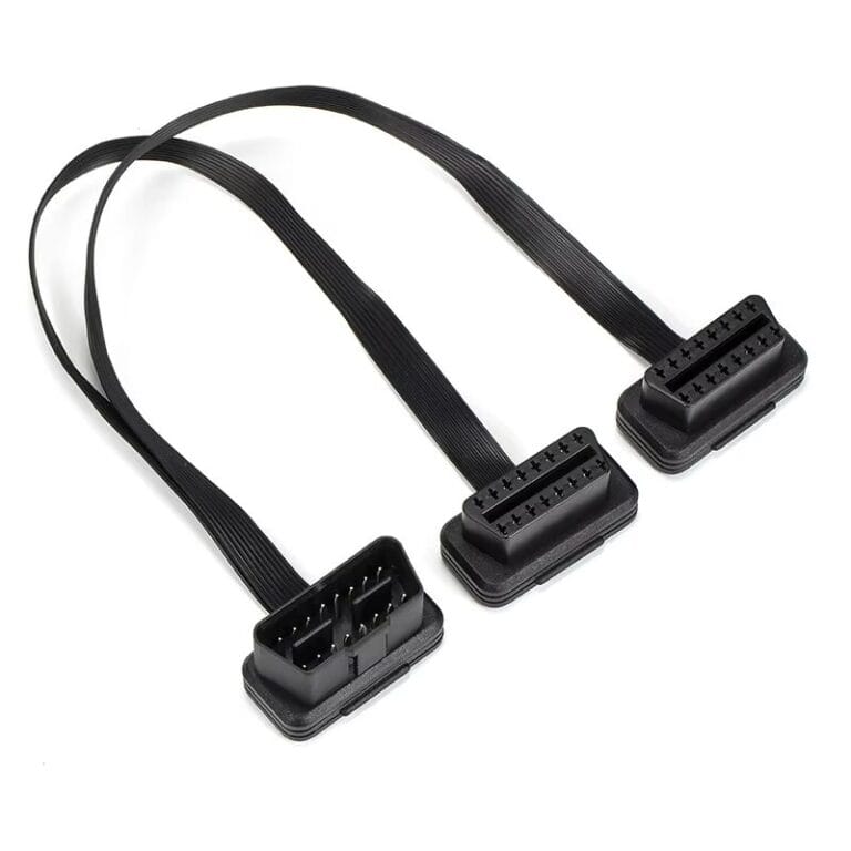TecUpdater OBD2 Splitter Cable – 1 Male to 2 Female 16 Pin Y Cable for Dual Device Use