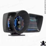 TecUpdater OBD2 GPS HUD – Triple Screen Head Up Display for Cars, Speed RPM Engine and GPS Data