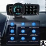 TecUpdater OBD2 GPS HUD – Triple Screen Head Up Display for Cars, Speed RPM Engine and GPS Data