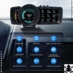 TecUpdater OBD2 GPS HUD – Triple Screen Head Up Display for Cars, Speed RPM Engine and GPS Data