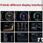 TecUpdater OBD2 GPS HUD – Triple Screen Head Up Display for Cars, Speed RPM Engine and GPS Data