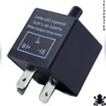 TecUpdater CF13 CF14 LED Flasher Relay – Adjustable Flash Rate, Anti Hyper Flash, 3 Pin with CF14 Adapter, Cars and Bikes
