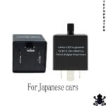TecUpdater CF13 CF14 LED Flasher Relay – Adjustable Flash Rate, Anti Hyper Flash, 3 Pin with CF14 Adapter, Cars and Bikes