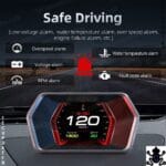 TecUpdater P17 HUD – Hex Type OBD2 GPS Head Up Display with Auto Dimming and Switchable Interfaces