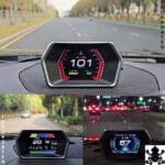 TecUpdater P17 HUD – Hex Type OBD2 GPS Head Up Display with Auto Dimming and Switchable Interfaces