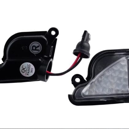 TecUpdater LED Puddle Lamps for Car ORVM – White LED Under Mirror Lights for VW Skoda and Compatible Cars