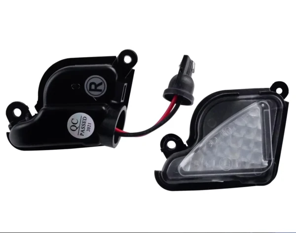 TecUpdater LED Puddle Lamps for Car ORVM – White LED Under Mirror Lights for VW Skoda and Compatible Cars