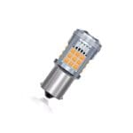 TecUpdater 3030 36SMD Fan-Cooled LED Bulb PY21W BAU15S Amber and P21W BA15S White – Canbus No Hyperflash 1 Pair