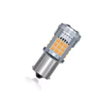 TecUpdater 3030 36SMD Fan-Cooled LED Bulb PY21W BAU15S Amber and P21W BA15S White – Canbus No Hyperflash 1 Pair