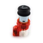 Illuminated Cigarette Lighter Socket Assembly for VW Polo Vento Ameo Skoda Rapid – Red Backlit Passat Type