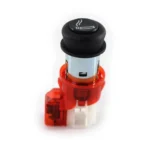 Illuminated Cigarette Lighter Socket Assembly for VW Polo Vento Ameo Skoda Rapid – Red Backlit Passat Type