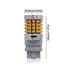 PY21W High Brightness LED Bulb 1156 BA15S No Error – Amber & White Options (1 Pair)