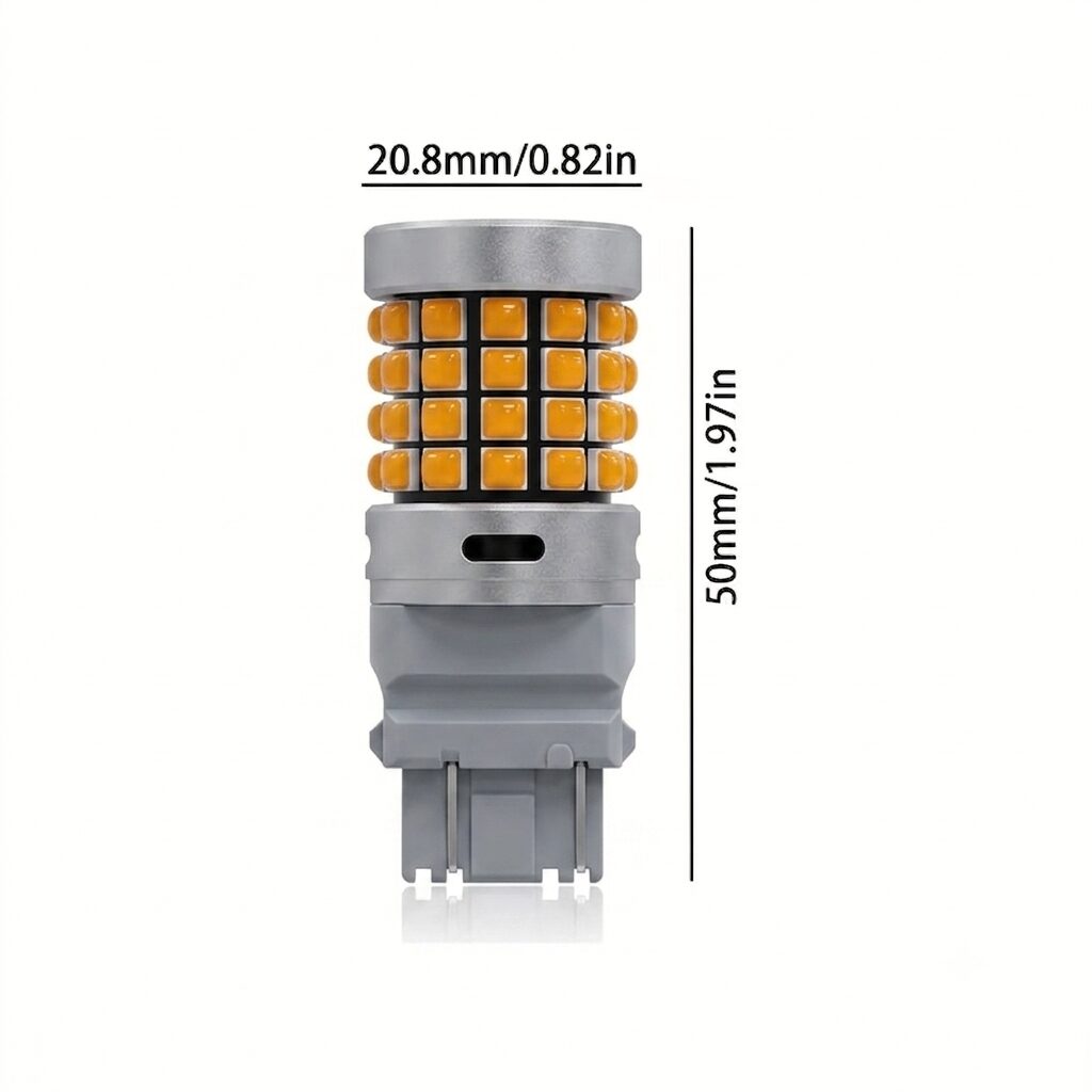 PY21W High Brightness LED Bulb 1156 BA15S No Error – Amber & White Options (1 Pair)