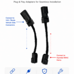 Kia Hyundai Creta INFAC Horn Adapter Harness for VW Skoda Cars – Splitter Harness (For Single Horn Wiring)