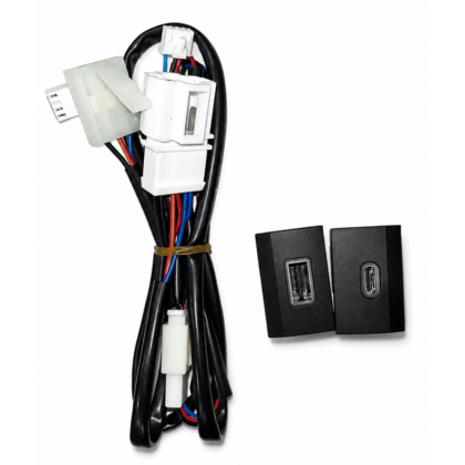 USB-A 3.0 & USB-C Port Retrofit Kit for VW Polo, Vento, Ameo & Skoda Rapid – Fits Blank Switch Slot, 12V Socket Power Tap