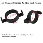 H7 LED Bulb Holder for Skoda Kushaq Base Variant, Rapid & Citroen C5 – H7-L10 Base Adaptor, Low Beam, 1 Pair